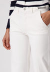 Monari Chain Detail Straight Leg Jeans, White