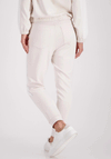 Monari Rhinestone Slim Leg Cuff Trousers, Cream