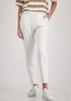 Monari Drawstring Slim Leg Joggers, Cream