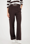 Monari Trousers with Glitter Stripe Wasitband, Brown