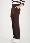 Monari Trousers with Glitter Stripe Wasitband, Brown