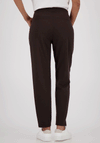 Monari Slim Leg Drawstring Trousers, Brown