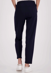 Monari Slim Leg Drawstring Trousers, Navy