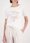 Monari Text Print T-Shirt, Beige