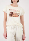 Monari Car Graphic Print T-Shirt, Cream