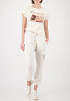Monari Car Graphic Print T-Shirt, Cream