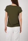 Monari Rhinestone Print T-Shirt, Olive Green