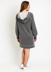 Monari Hooded Jumper Dress, Grey