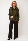 Monari Cinched Waist Hooded Gilet, Green