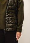 Monari Cinched Waist Hooded Gilet, Green