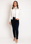Monari Knit Panel Padded Jacket, Off-White