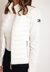 Monari Knit Panel Padded Jacket, Off-White