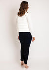 Monari Knit Panel Padded Jacket, Off-White