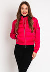 Monari Quilted Body Short Jacket, Pink Rebel