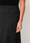 Monari Wool-blend Midi Skirt, Grey