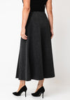 Monari Wool-blend Midi Skirt, Grey