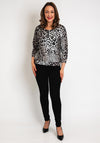 Monari Leopard Print Sweatshirt, Brown