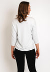 Monari Text Print T-Shirt, Gray