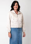 Monari Embellished Cropped Jacket, Beige