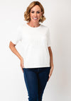 Monari Sweatshirt with Emblem, White
