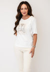 Monari Graphic and Slogan T-Shirt, White