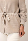 Monari Glitter Lurex Knit Cardigan, Beige