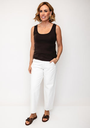 Monari Basic Vest Top, Brown