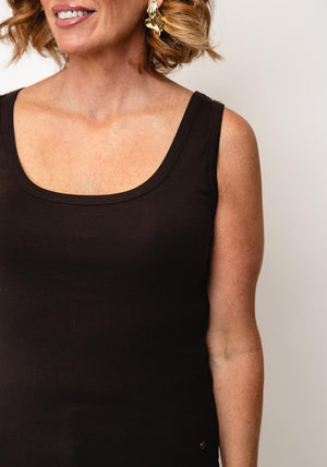 Monari Basic Vest Top, Brown