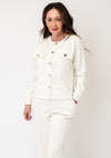 Monari Button Detail Jacket, Cream