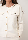 Monari Button Detail Jacket, Cream