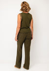 Monari Lace Detail Sleeveless Top, Green