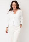 Monari Knitted with Sequin Detail Cardigan, White