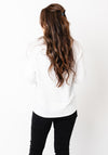Monari Graphic Print Long Sleeve Top, White