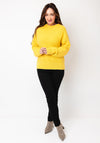 Monari Round Neck Cotton Jumper, Yellow