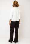 Monari Half Zip Elbow Length Sweatshirt, White