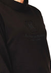 Monari High Neck Motif Sweatshirt, Brown