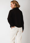 Monari High Neck Motif Sweatshirt, Brown