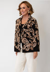 Monari Paisley Knit Blazer, Brown