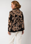 Monari Paisley Knit Blazer, Brown
