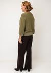 Monari Lurex Knit Sweater, Green