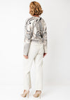 Monari Knitted Abstract Print Jumper, Grey