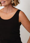 Monari Round Neckline Sleeveless Vest, Brown