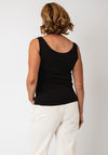 Monari Round Neckline Sleeveless Vest, Brown