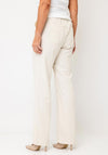 Monari Patch Pocket Wide Leg Trousers, Cream