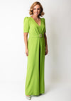 Moncho Heredia Diamante Belt Wide Leg Jumpsuit, Green
