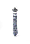 Montagu Autumn Floral Print Tie & Pocket Square Set, Lilac Multi