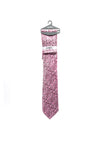 Montagu Floral Print Tie & Pocket Square Set, Pink