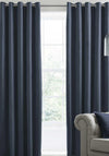 Laurence Llewelyn Bowen Velvet Black Out Eyelet Curtains, Navy