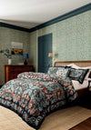 Morris & Co Earthly Paradise Printed Duvet Cover Set, Teal & Sea