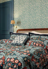 Morris & Co Earthly Paradise Printed Duvet Cover Set, Teal & Sea